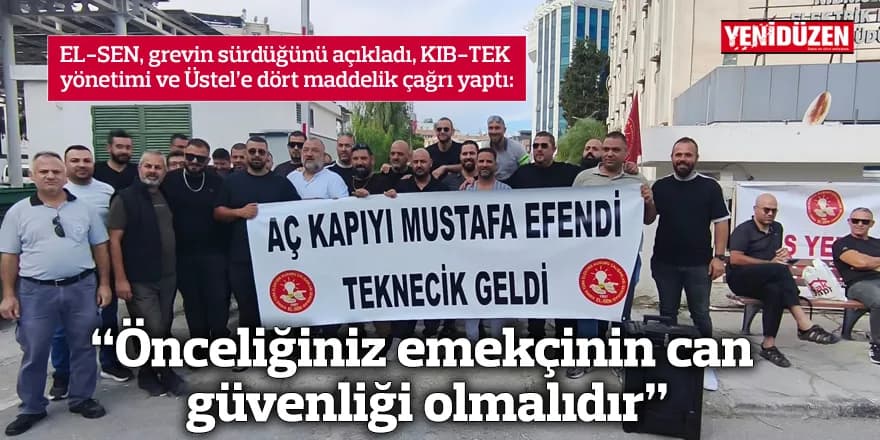“Önceliğiniz emekçinin can güvenliği olmalıdır”