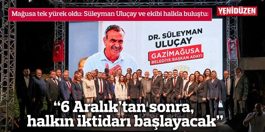 “6 Aralık’tan sonra, halkın iktidarı başlayacak”