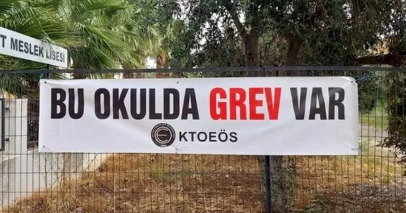 Güzelyurt ve Lefke bölgesindeki okullar öğleden sonra grevde