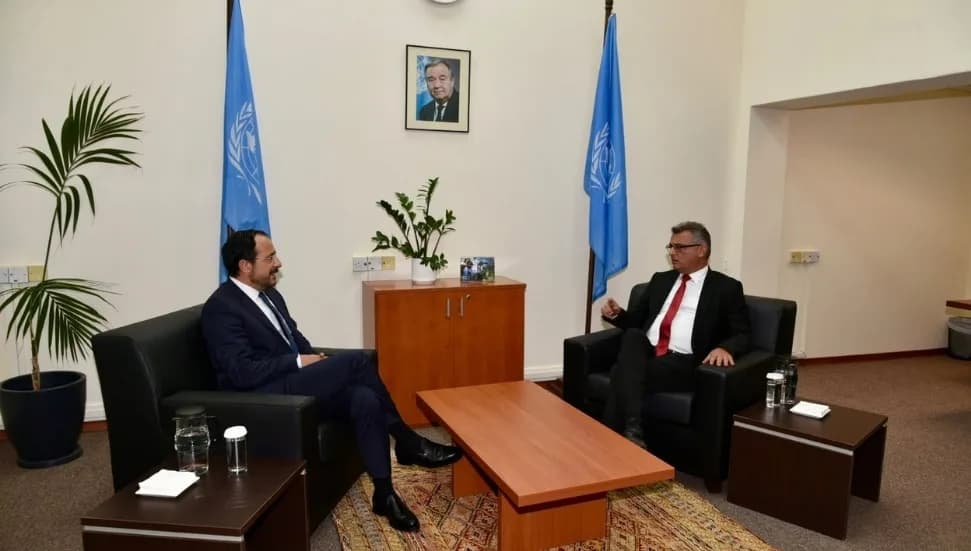 Tufan Erhürman ve Nikos Hristodulidis’in ara bölgedeki görüşmesi tamamlandı
