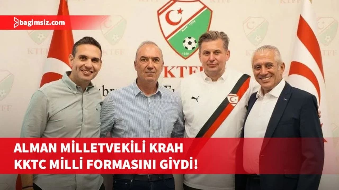 Maximilian Krah’dan KTFF’ye ziyaret: KKTC Milli Takım forması hediye edildi