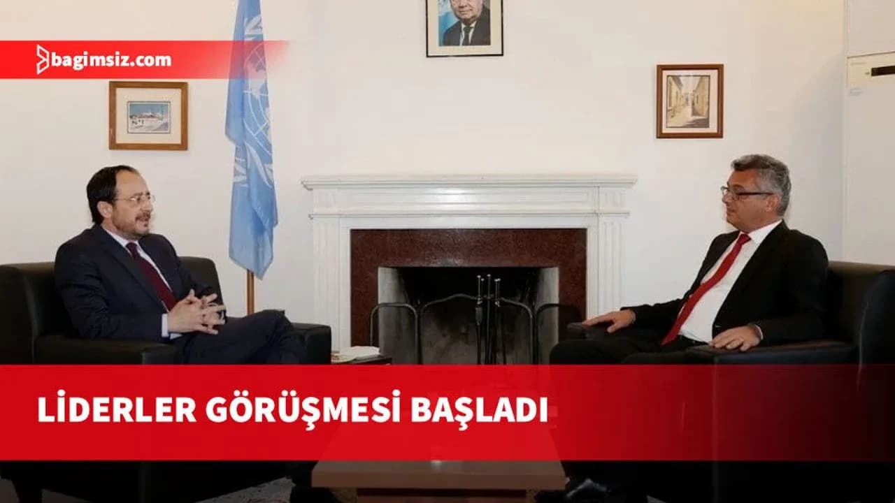 Tufan Erhürman ve Nikos Hristodulidis’in ara bölgedeki görüşmesi başladı