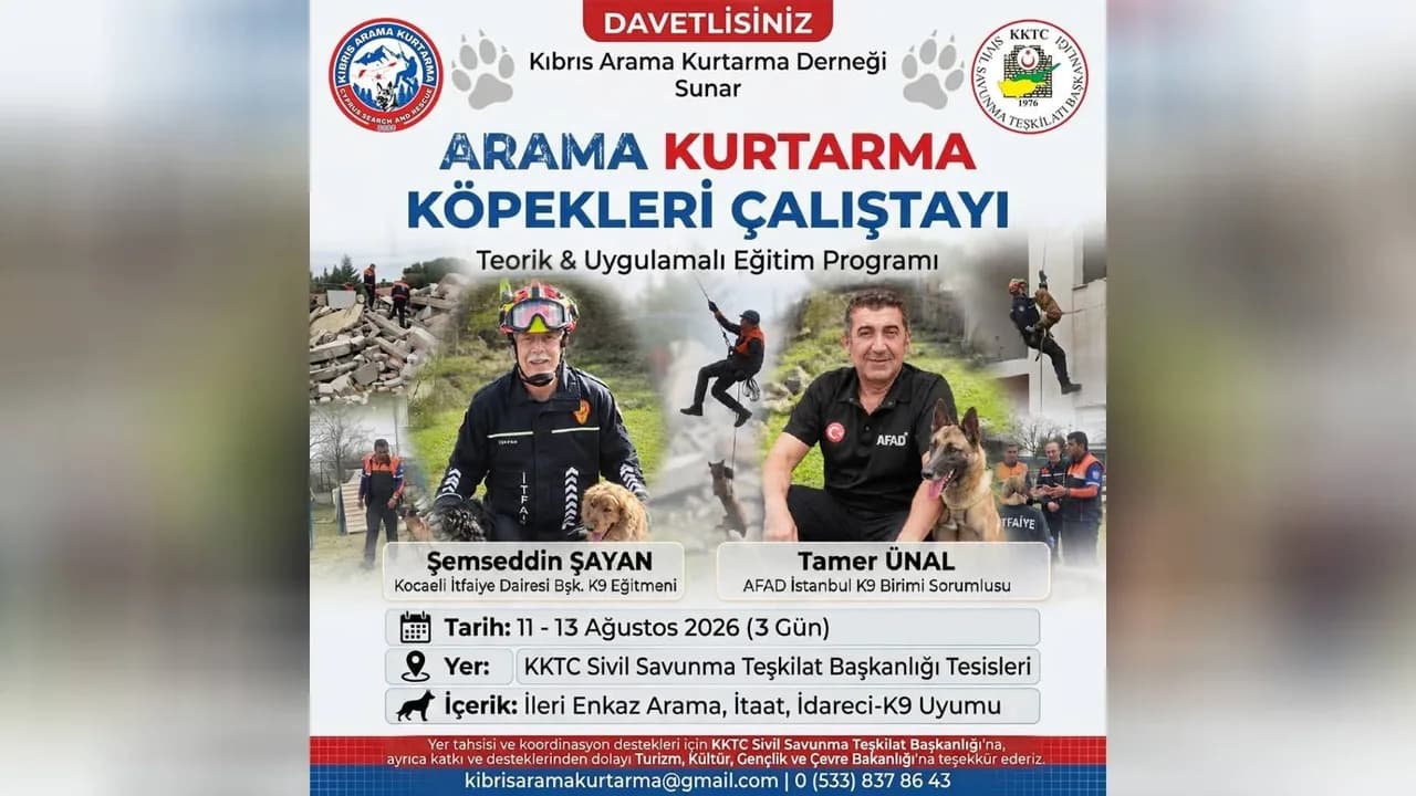 “Arama Kurtarma Köpekleri Çalıştayı” düzenlenecek