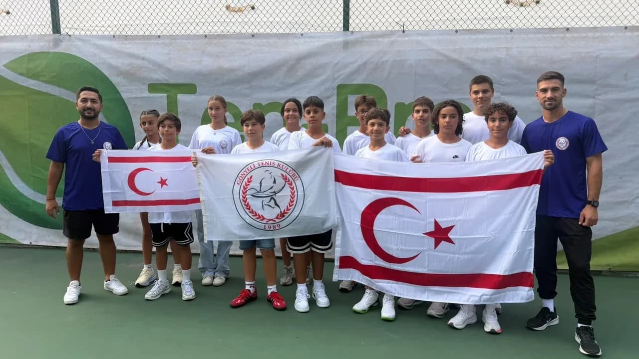 Gönyeli Tenis Kulübü’nden 12 sporcu Tiflis’te uluslararası turnuvada
