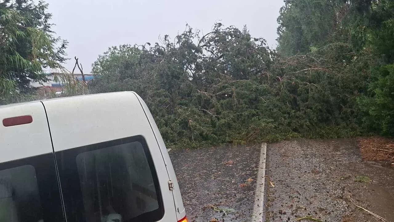 Polis ülke genelinde etkili olan şiddetli yağış ve rüzgar nedeniyle sürücüleri uyardı