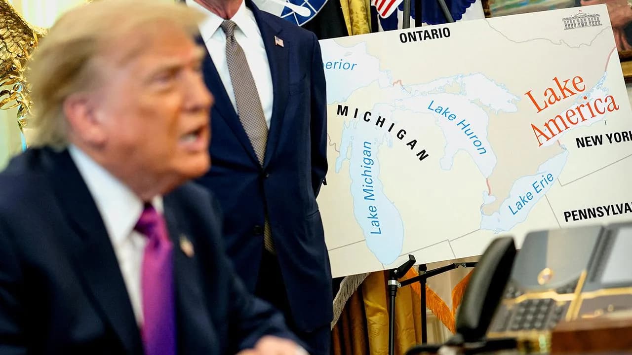 Trump Ontario Gölü’nün adını “Amerika Gölü” olarak değiştiren kararnameyi imzaladı