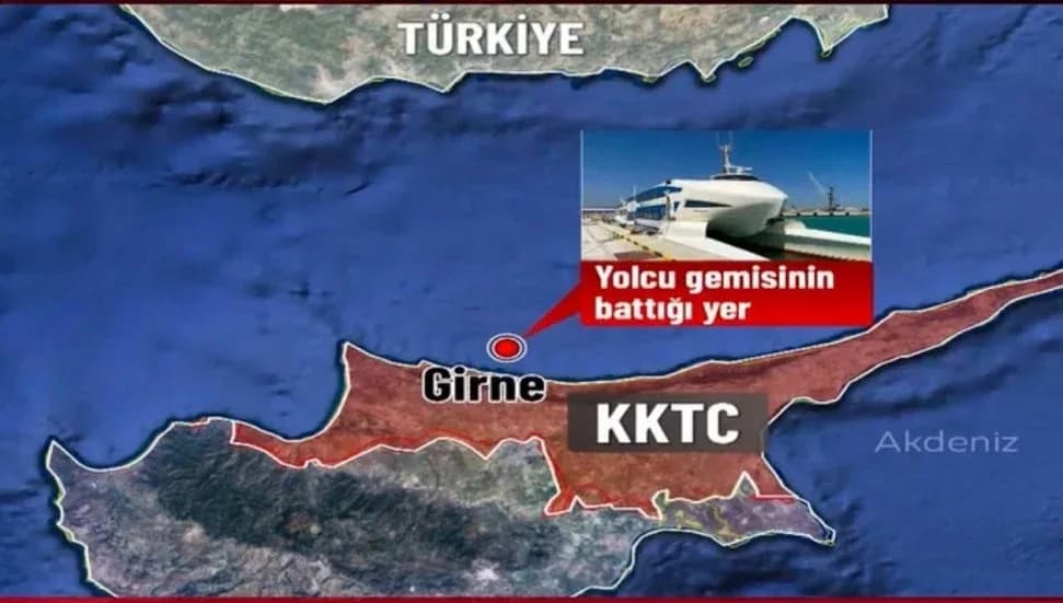 Filo Denizcilik’ten Girne açıklarındaki kazaya ilişkin açıklama: Hemen kriz masası oluşturuldu