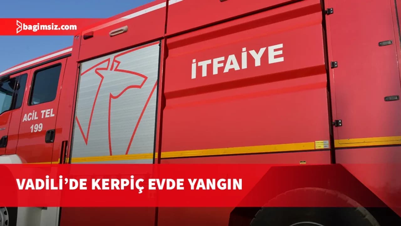 Vadili'de bal üretimi için kullanılan kerpiç evde yangın