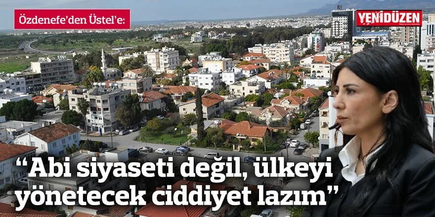“Abi siyaseti değil, ülkeyi yönetecek ciddiyet lazım”