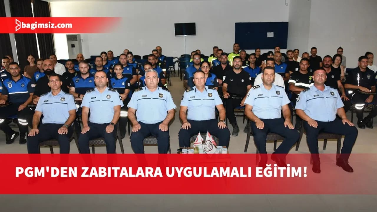 Belediye zabıtalarına Polis Okulu'nda "Kent Güvenliği" eğitimi verildi