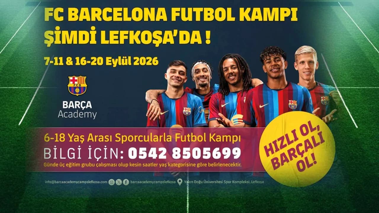 FC Barcelona Futbol Kampı Lefkoşa’da başlıyor