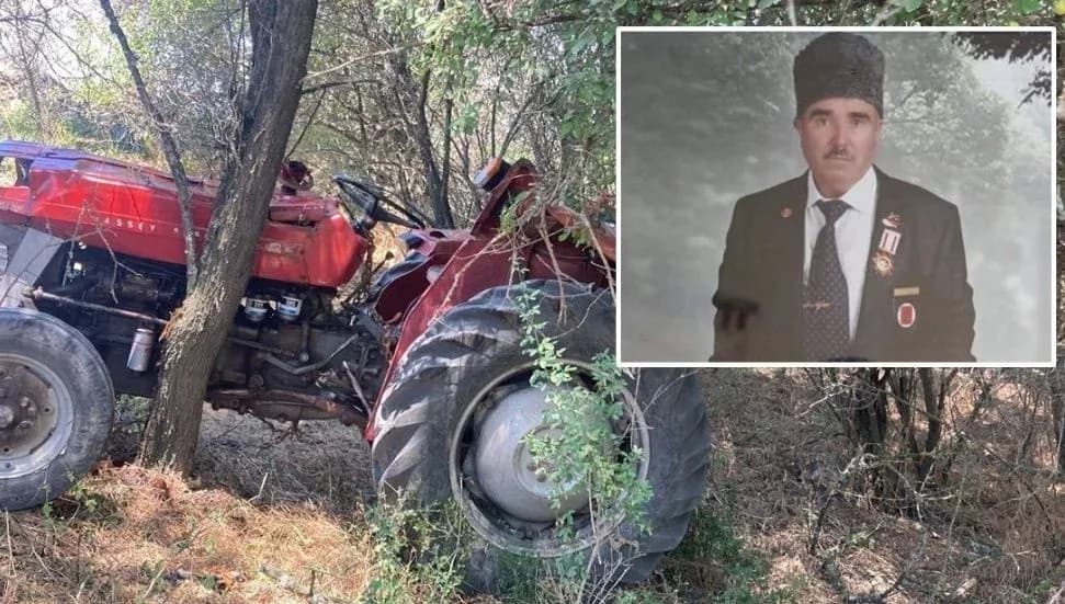 Kıbrıs Gazisi Ali Hikmet Altan, traktör kazasında hayatını kaybetti