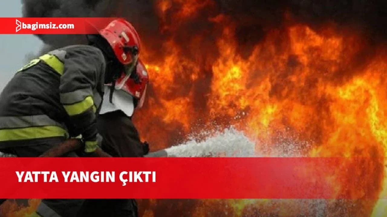 Dipkarpaz açıklarında yatta yangın