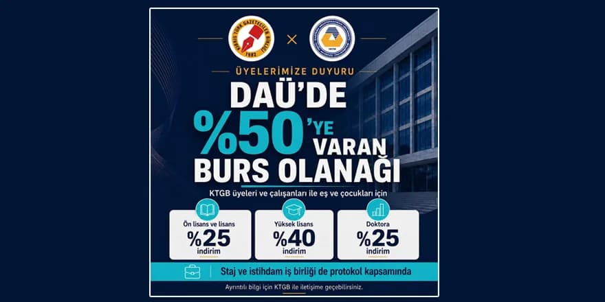 Gazeteciler Birliği üyeleri ve ailelerine burs olanağı