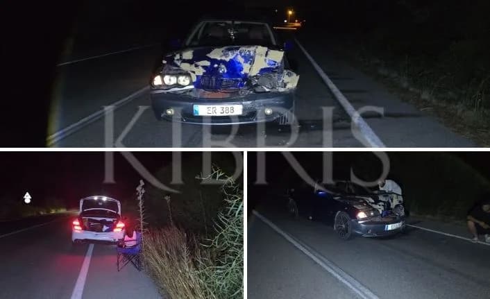 Yenierenköy-Dipkarpaz ana yolunda peş peşe iki kaza