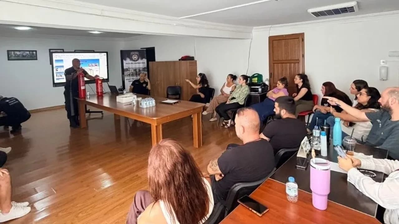 Kayıp Şahıslar Komitesi personeline yangın eğitimi