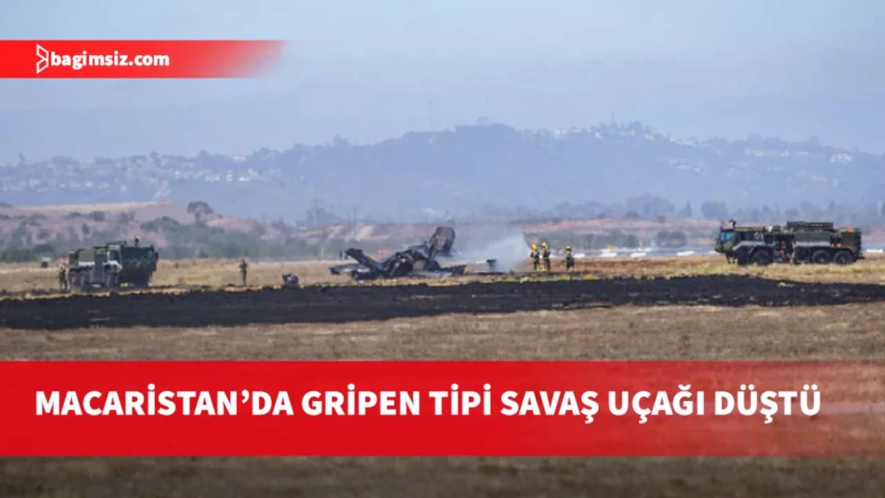 Macaristan'ın Szolnok kenti yakınlarında savaş uçağı düştü