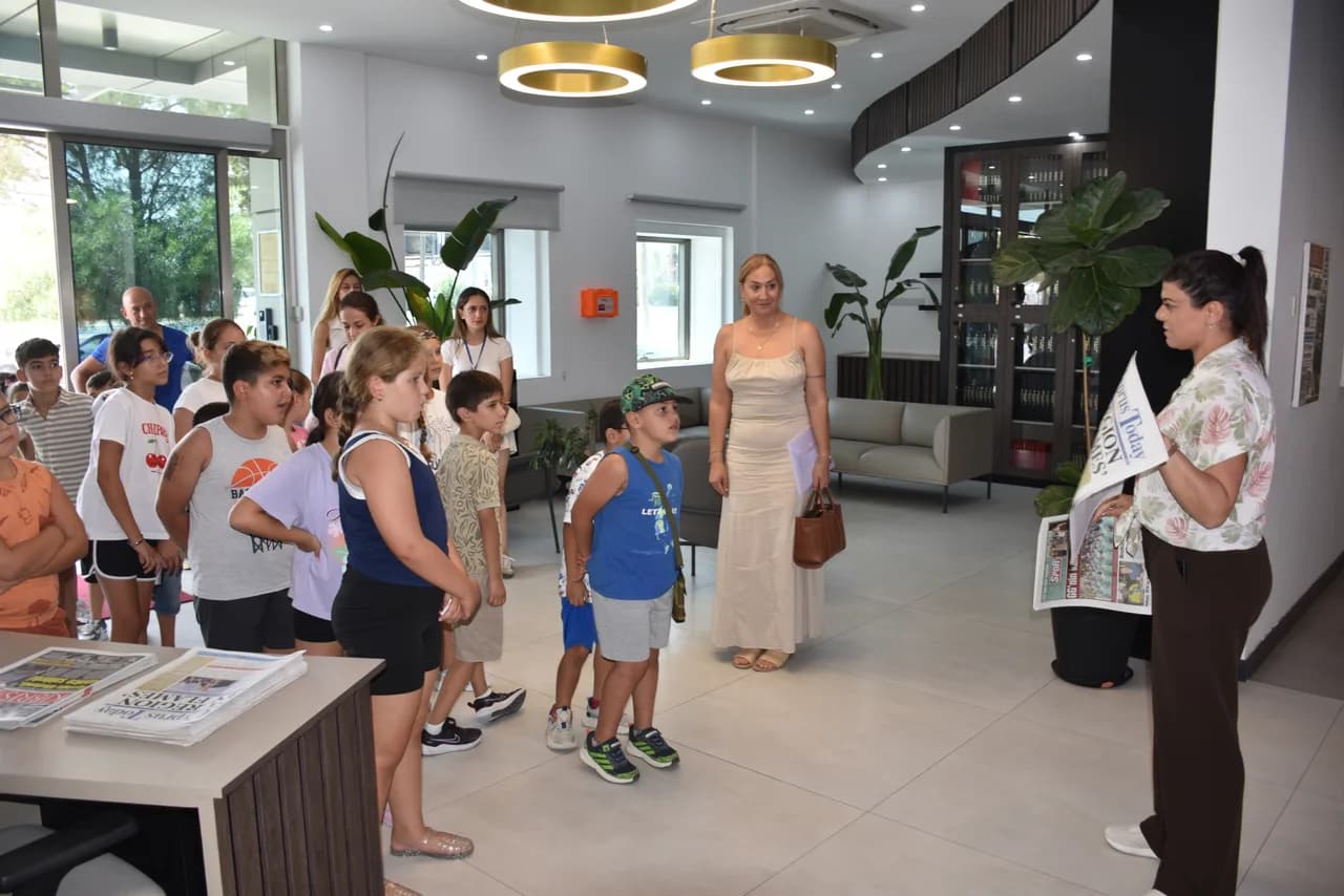 BİLÇEM öğrencilerinden Kıbrıs Medya Grubu’na ziyaret