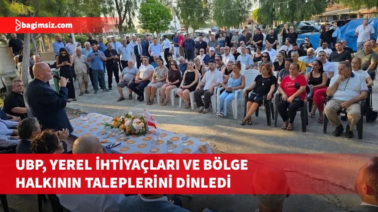 UBP, Tuzla ve Maraş’ta istişare toplantıları gerçekleştirdi