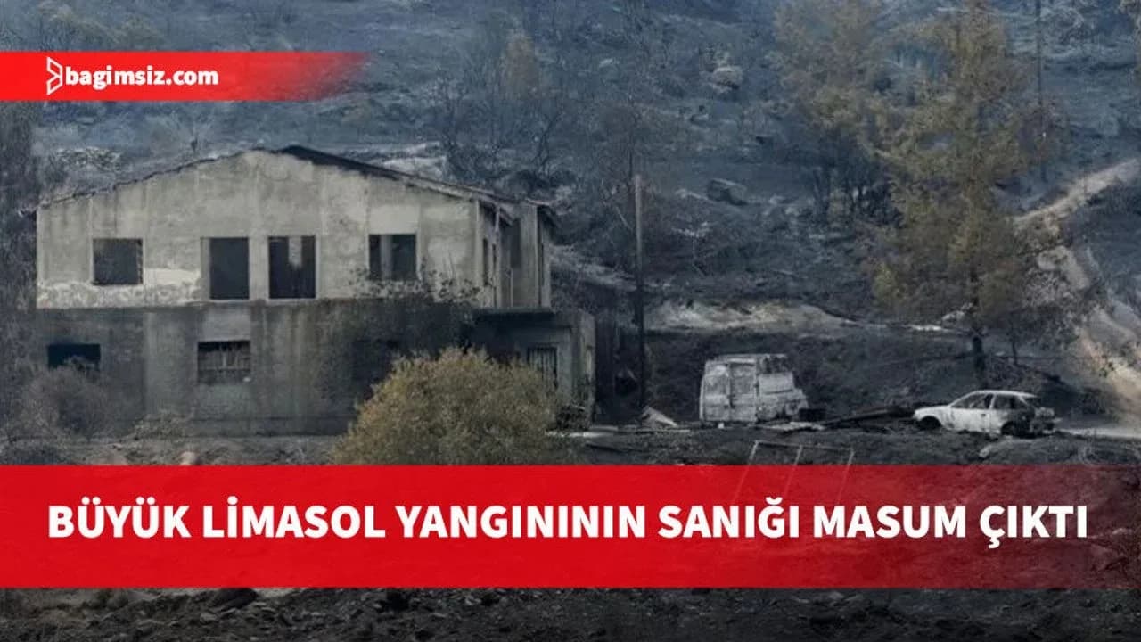 8 yıl hapis cezası alan büyük Limasol yangının sanığı masum çıktı