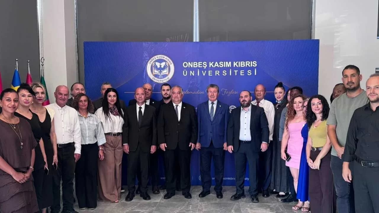 Başbakan Ünal Üstel, Onbeş Kasım Kıbrıs Üniversitesi’ni ziyaret etti