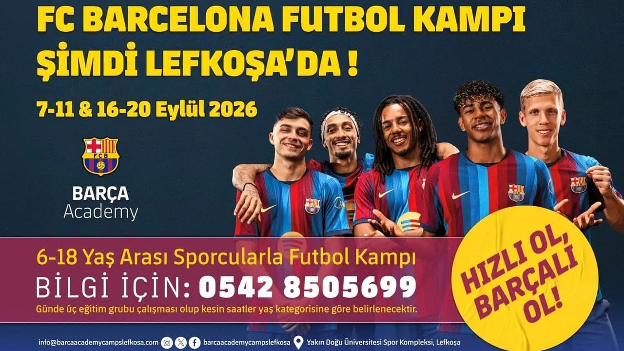 FC Barcelona Futbol Kampı Lefkoşa’da Başlıyor!