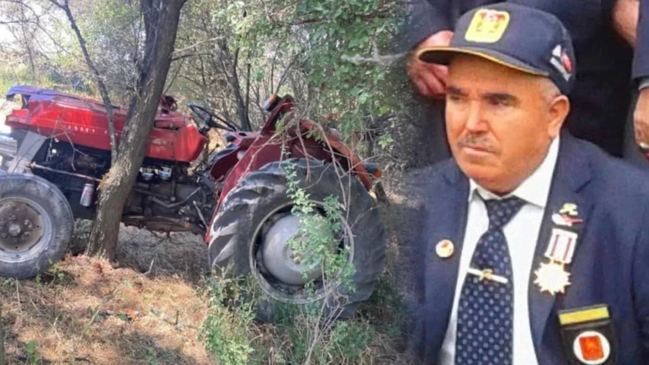 Kıbrıs gazisi traktör kazasında hayatını kaybetti!