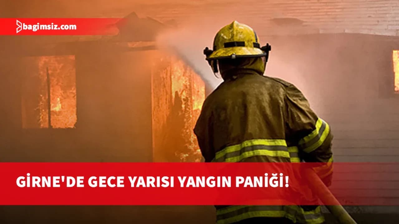 Girne’de evde çıkan yangın ev sakinleri tarafından söndürüldü