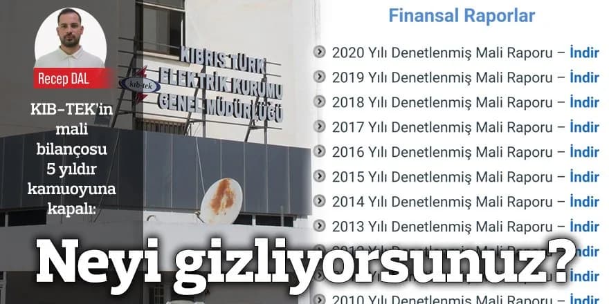 Neyi gizliyorsunuz?