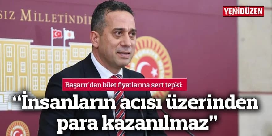 “İnsanların acısı üzerinden para kazanılmaz”