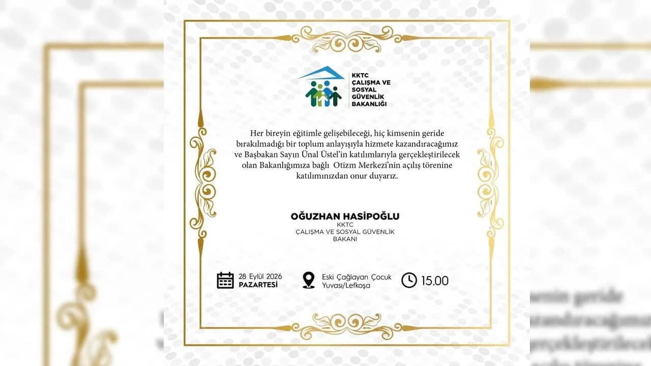 KKTC'nin ilk otizm merkezi hizmete giriyor