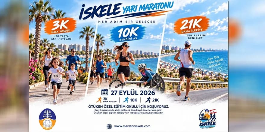 İskele Uluslararası Yarı Maratonu pazar günü koşulacak
