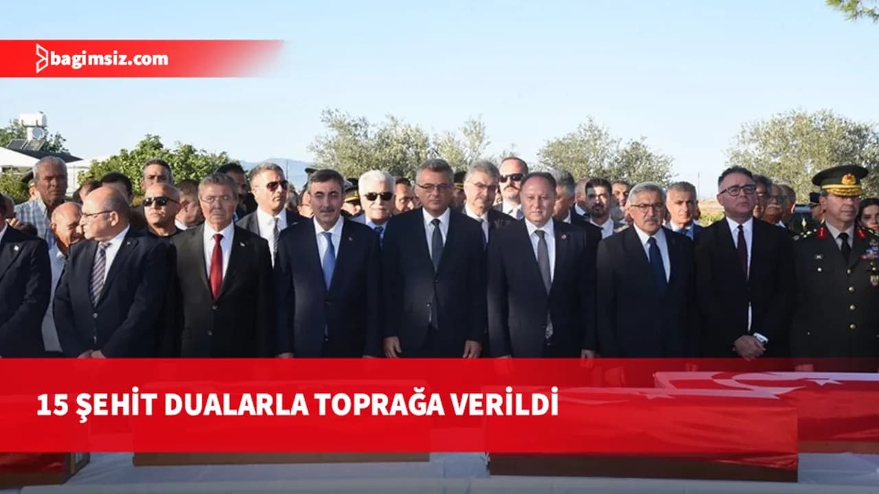 Kimlik tespiti tamamlanan 15 şehit Atlılar Şehitliği’nde defnedildi