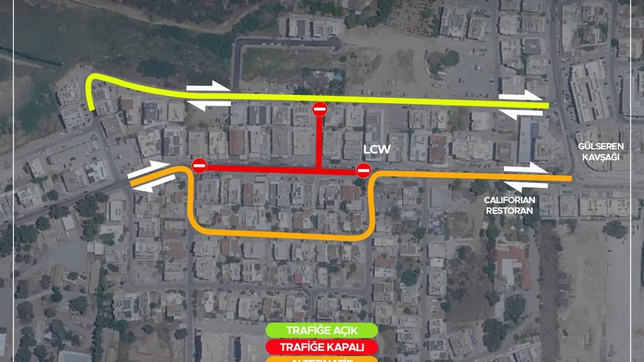 Gazimağusa’da iki yol yarından itibaren trafiğe kapatılıyor