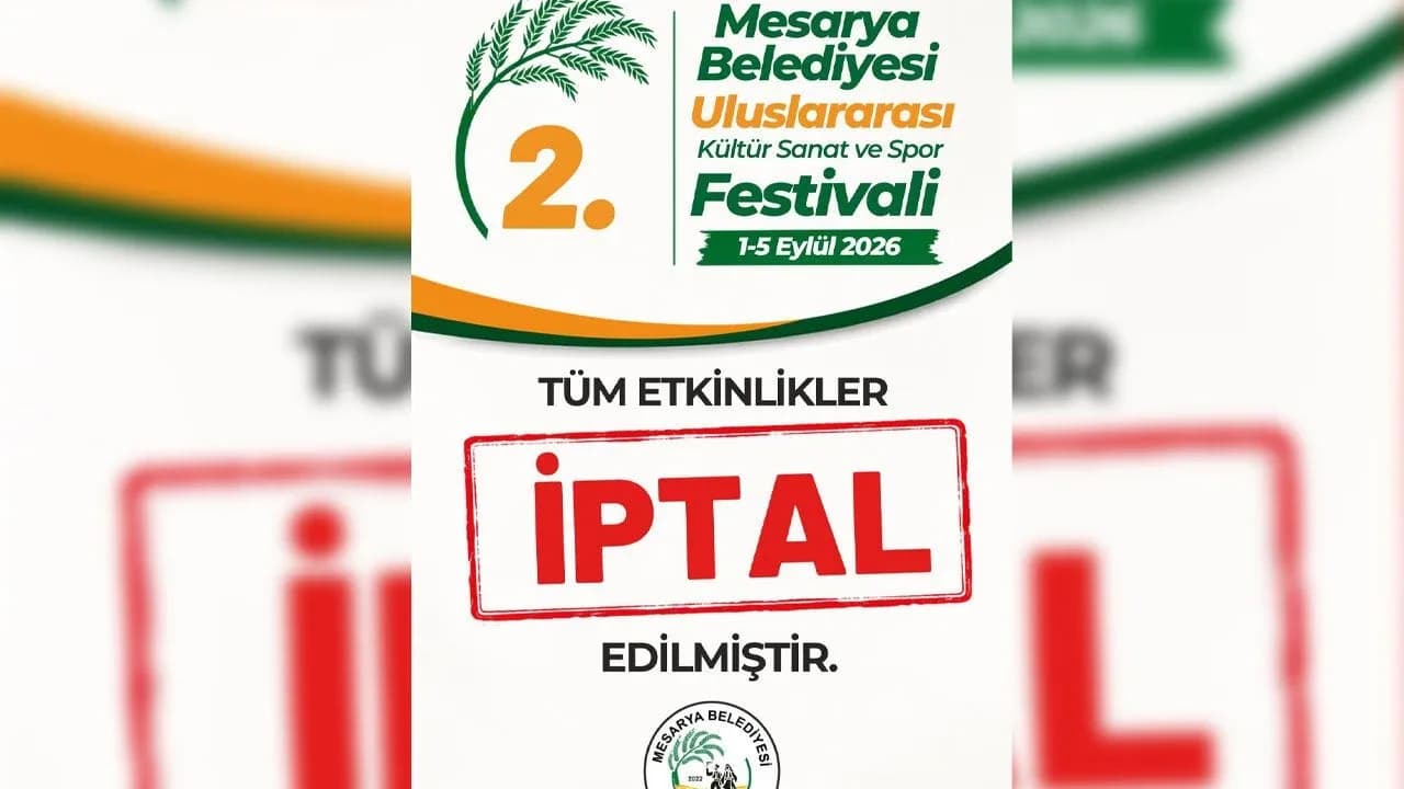 Mesarya Belediyesi festival etkinliklerini gemi faciası nedeniyle erteledi