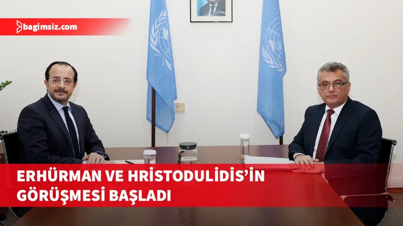 Erhürman ile Hristodulidis ara bölgede bir araya geldi