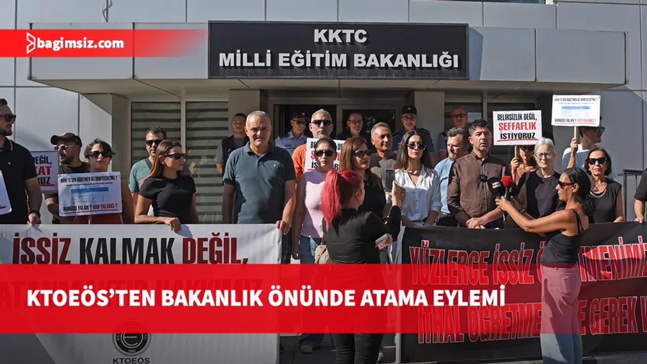 KTOEÖS'ten Bakanlık önünde atama eylemi: Sınavı geçenler bekletiliyor