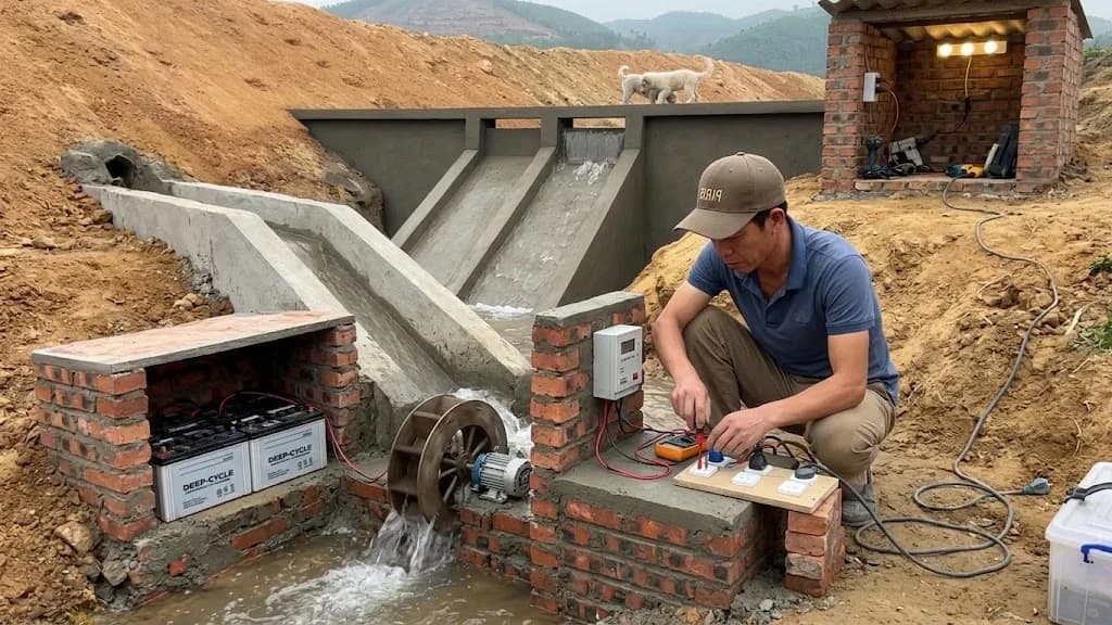 Kendi evinde inşa etti, suyla çalışıyor: Artık elektrik faturası ödemiyor