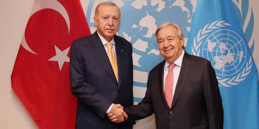 Erdoğan, Guterres’le görüştü