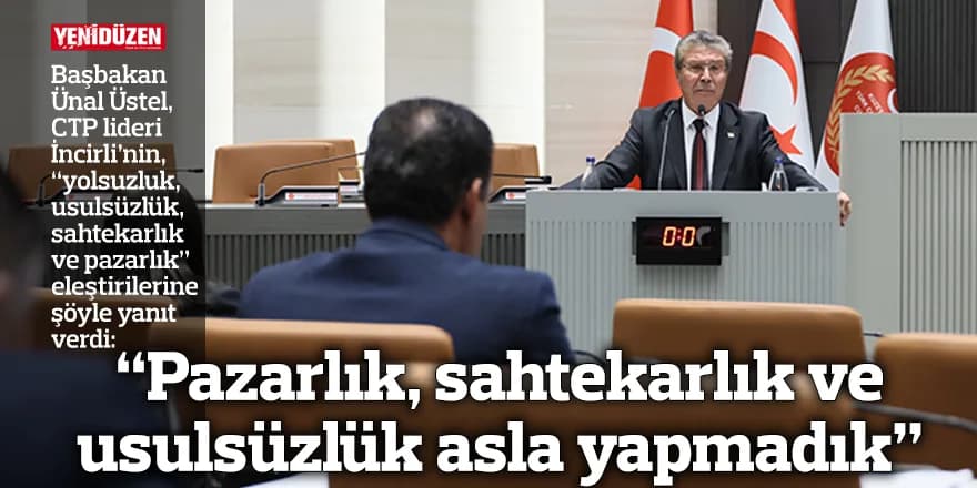 “Pazarlık, sahtekarlık ve usulsüzlük asla yapmadık”