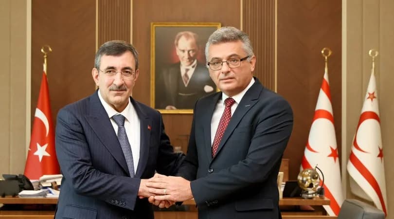 Erhürman, Türkiye Cumhurbaşkanı Yardımcısı Yılmaz’la görüştü
