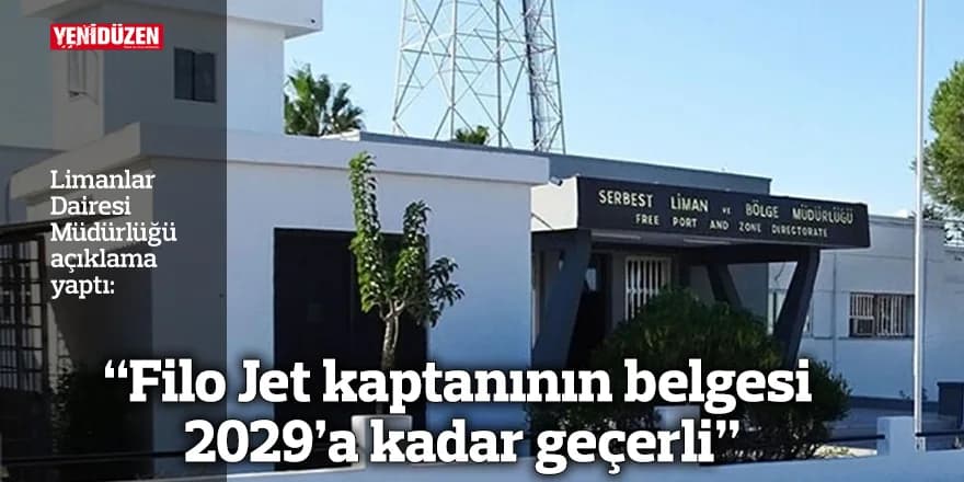 "Filo Jet kaptanının belgesi 2029’a kadar geçerli"