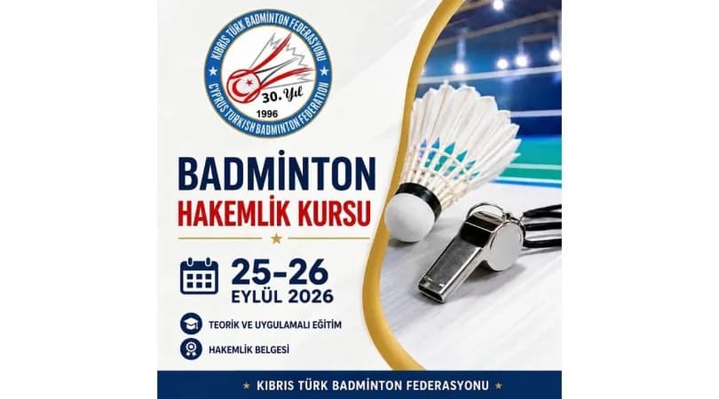 Badmintonda hakem kursu zamanı
