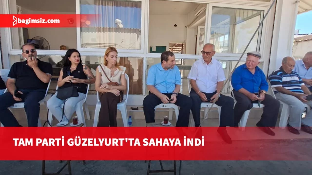 TAM PARTİ Güzelyurt’ta sahaya indi: Serdar Denktaş ve heyeti vatandaşla buluştu