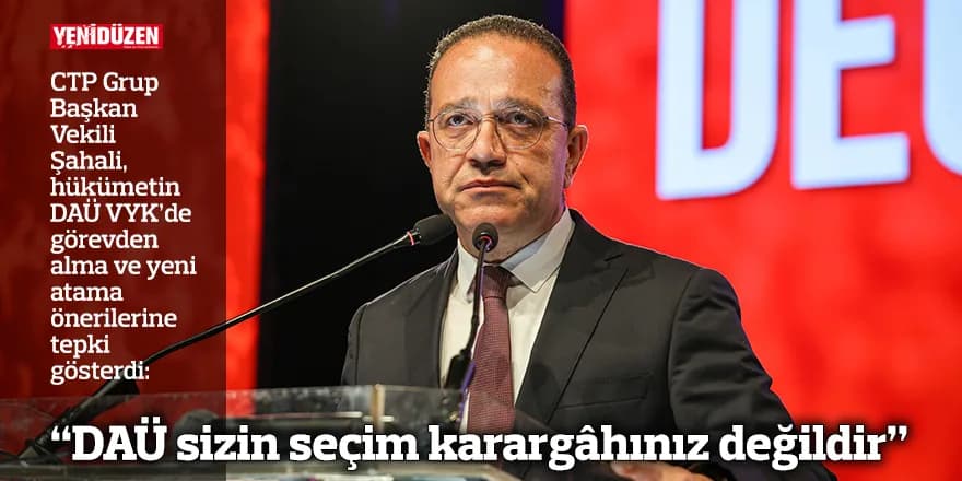 “DAÜ sizin seçim karargâhınız değildir”