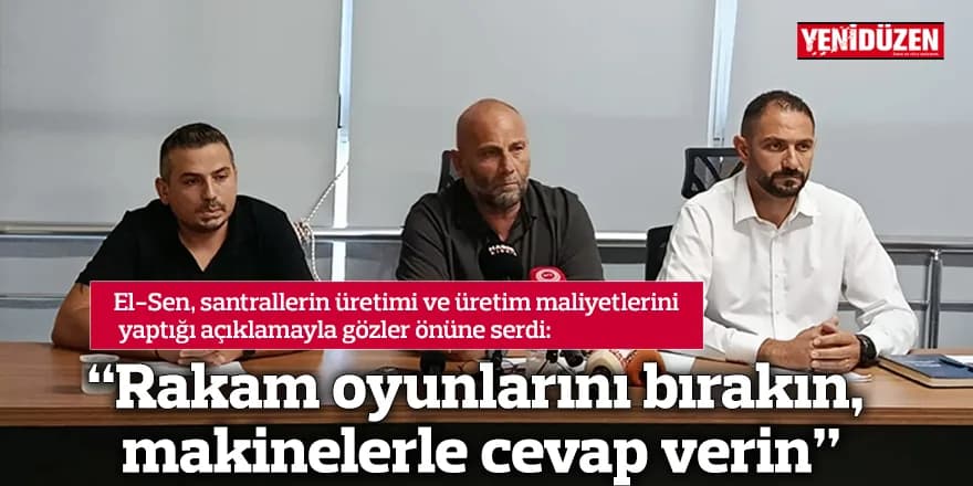 "Rakam oyunlarını bırakın, makinelerle cevap verin"