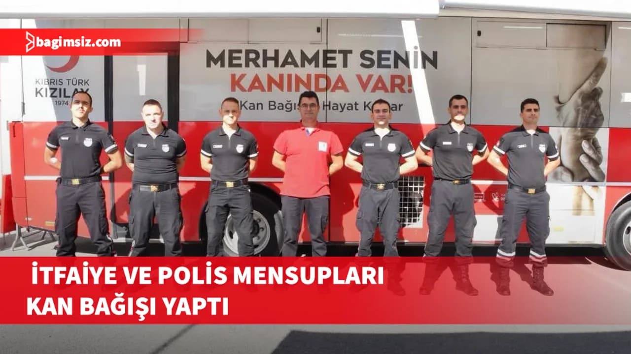 İtfaiye Haftası etkinlikleri kapsamında kan bağışı etkinliği yapıldı