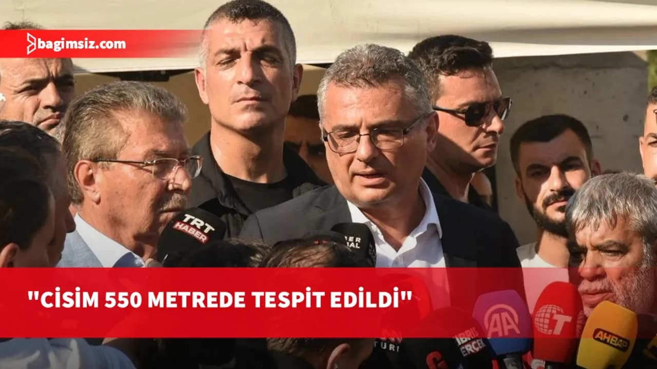 Cumhurbaşkanı Erhürman: Batık gemi olduğu değerlendirilen cisim 550 metrede tespit edildi