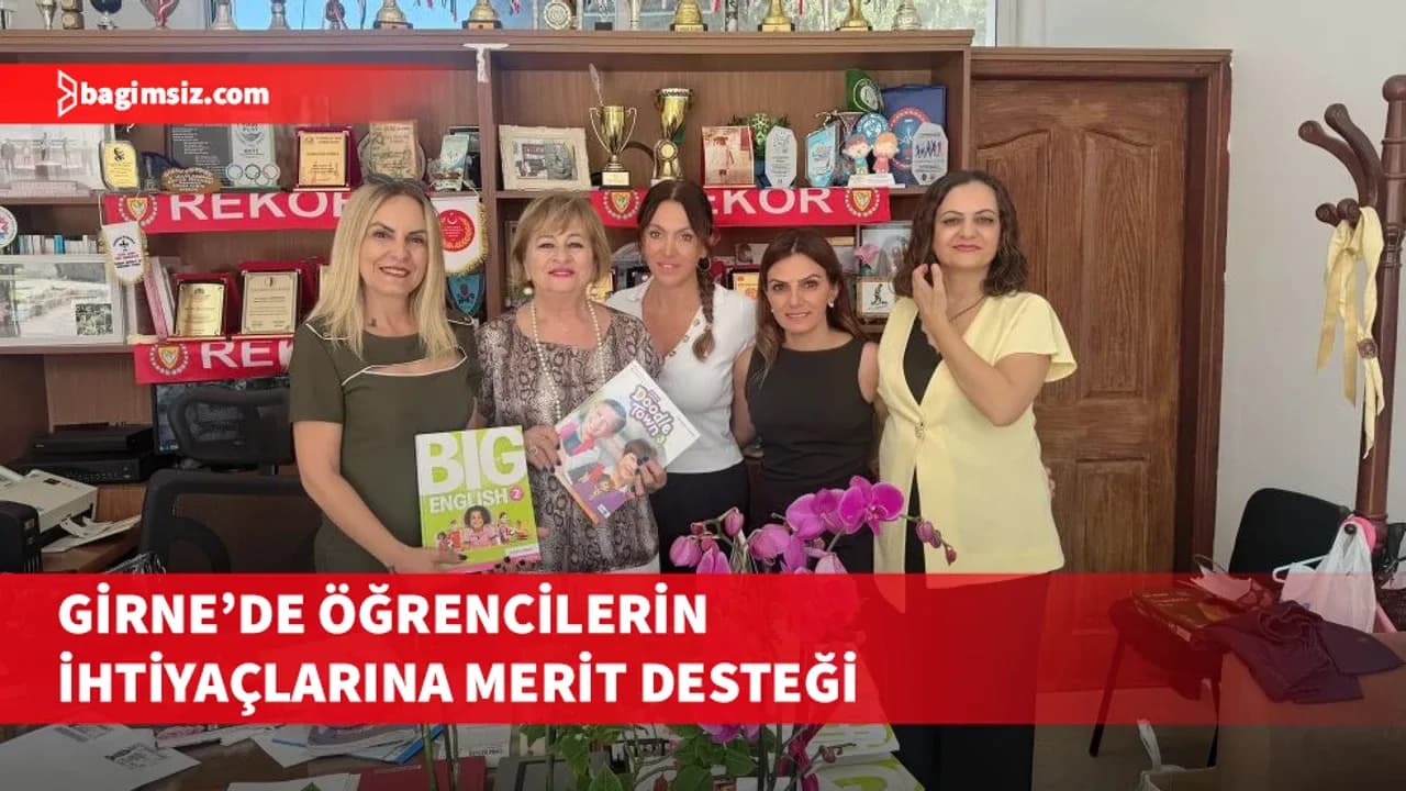 Merit’ten Girne’deki okullara eğitim desteği