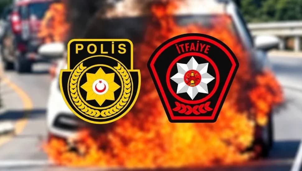 Polisten araç yangınlarına karşı uyarı: Araç güvenli bir yere çekilmeli ve motor durdurulmalı